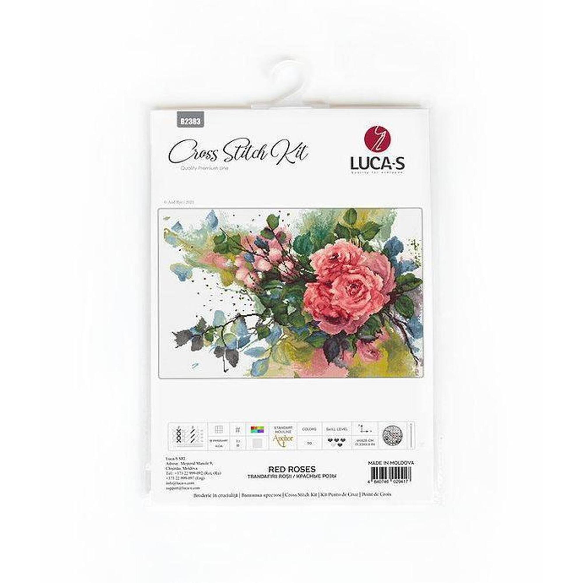 Luca-s Roses Counted Cross Stitch Kit